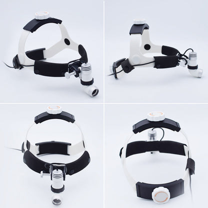 Portable Headlamp AC/DC Power Supply Rechargeable Surgical Headlight with 3W LED Bulb #