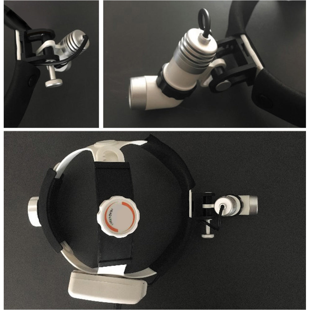 LED Surgical Headlight Dual Battery Supply 3W High Brightness Headlight #