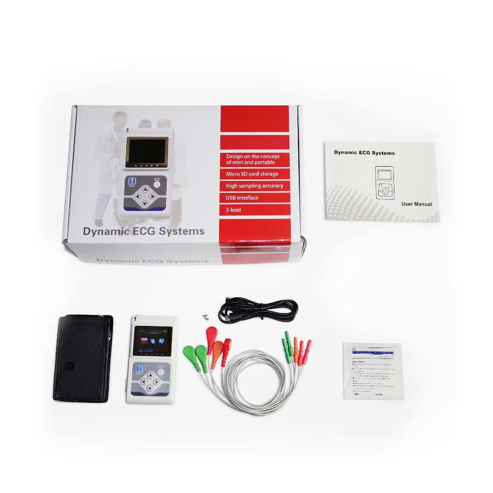 Holter ECG Monitor Device Electrocardiograph Dynamic Machine 24h ECG Holter #