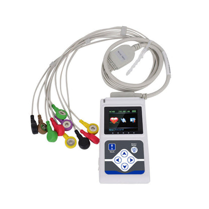 Dynamic Electrocardiograph System 24 Hours Holter ECG Machine #