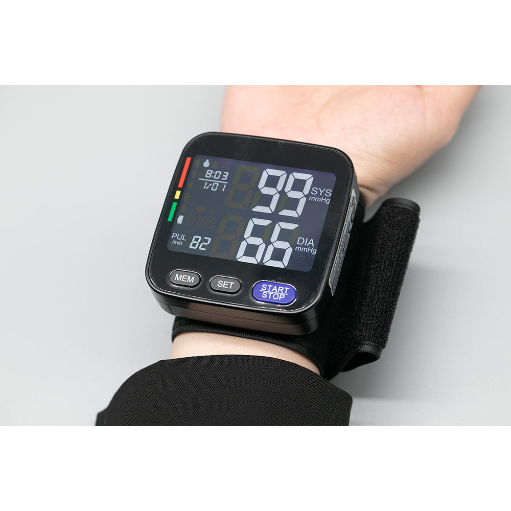 Wrist Blood Pressure Monitor Wrist Band BP Cuff Machine Sphygmomanometer #