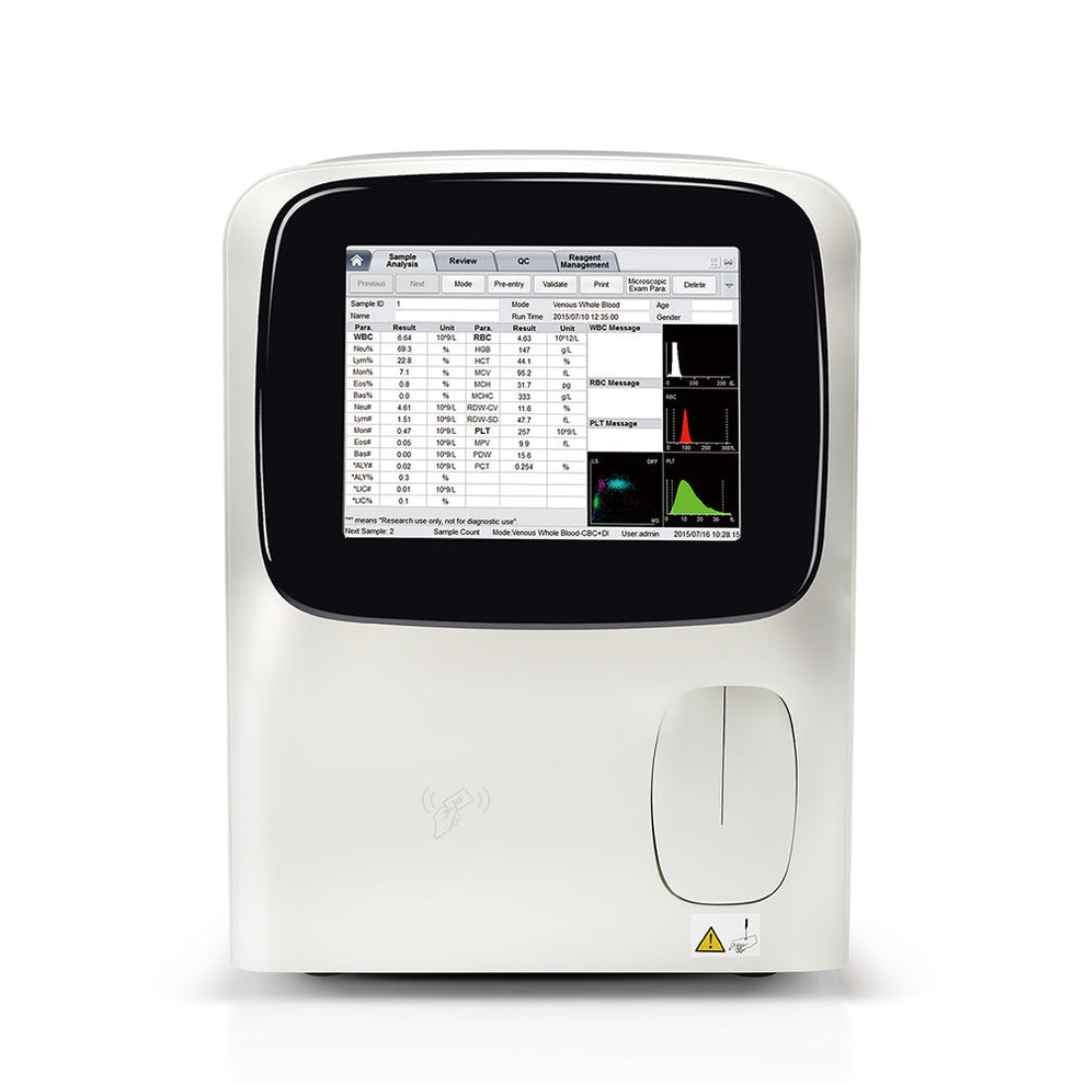 Cell Counter CBC Machine 5 Part Hematology Analyzer ...