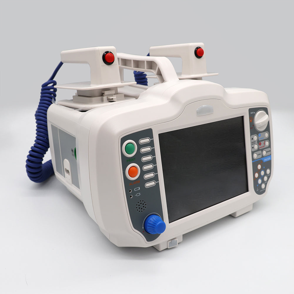 In Stock Cardiac Defibrillator DM7000 3-5 lead ECG Emergency Heart Biphasic Defibrillator #