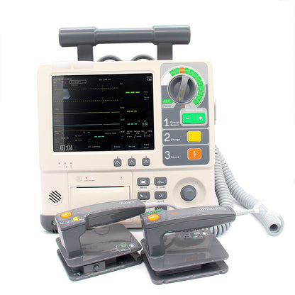 Defibrillator ECG ETCO2 Biphasic Emergency Heart Pacemaker Cardiac Defibrillator Monitor #
