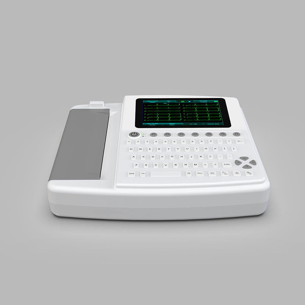 12 Channel Touch Screen ECG Machine Electrocardiograph Machine #