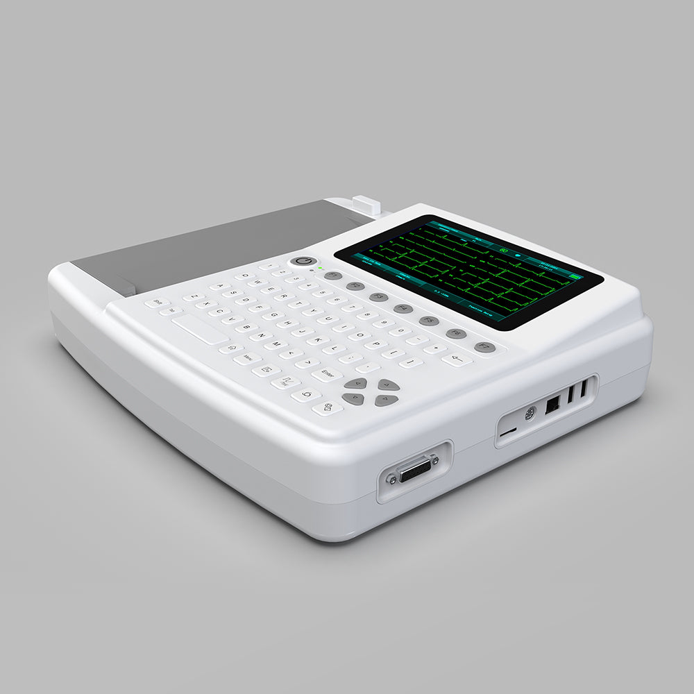 12 Channel Touch Screen ECG Machine Electrocardiograph Machine #