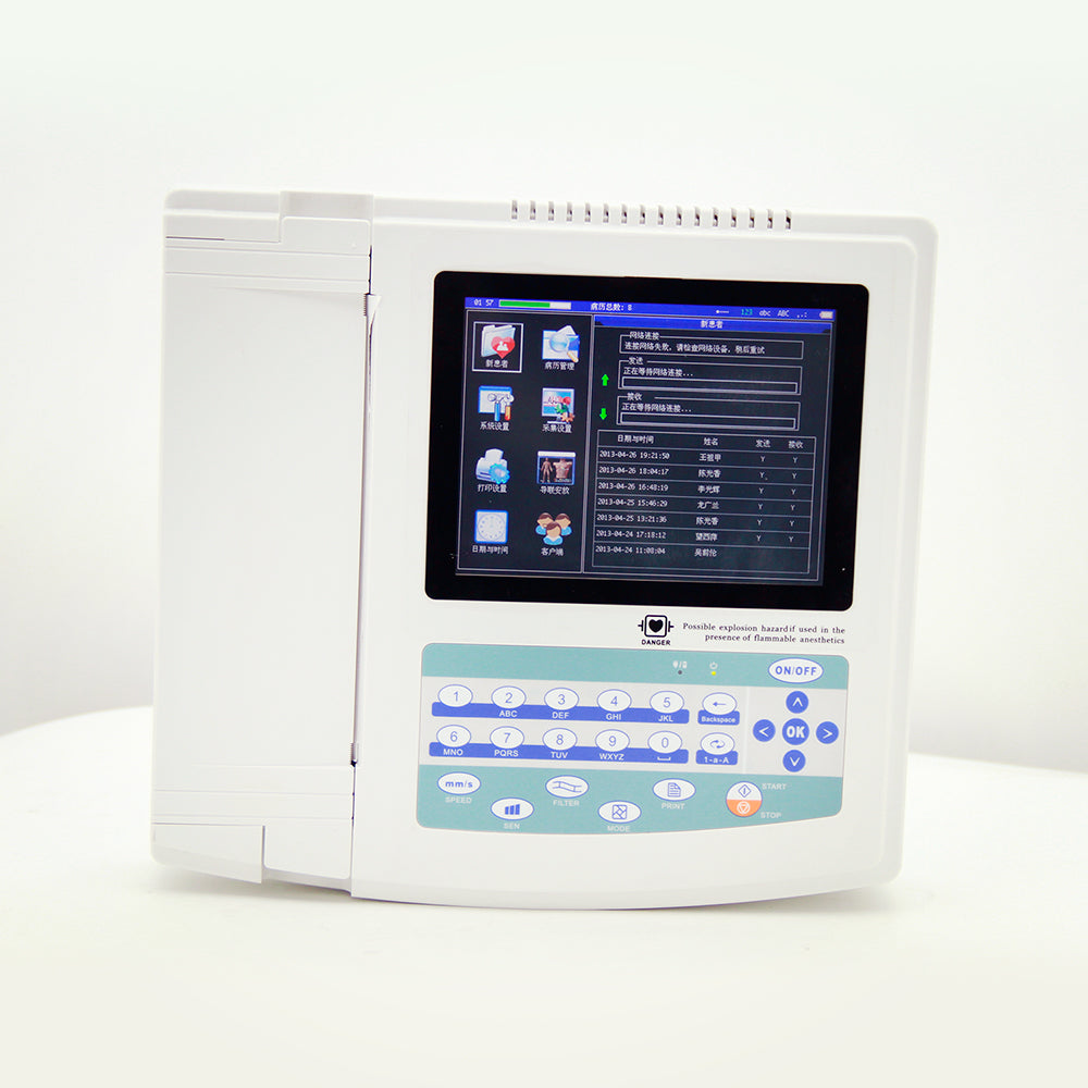 CONTEC ECG1200G Electrocardiograph Portable Digital 12 Channel Electrocardiograph #
