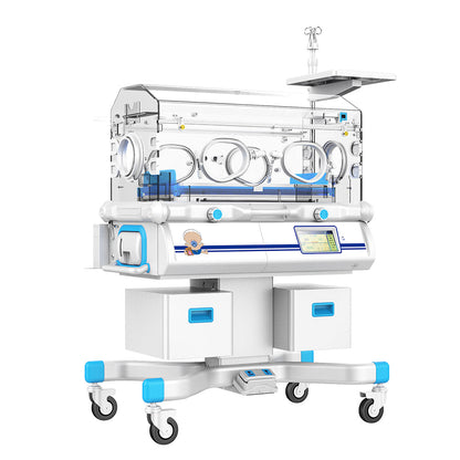 Infant Care Equipment Baby Incubator Double Wall Hood Air and Skin Mode Infant Newborn Incubator #