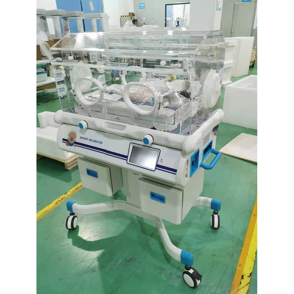 Infant Care Equipment Baby Incubator Double Wall Hood Air and Skin Mode Infant Newborn Incubator #