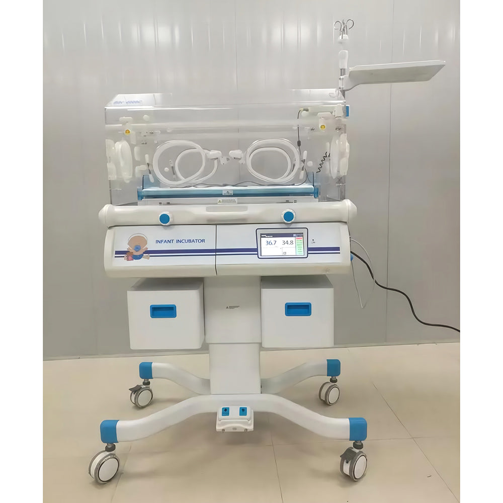 Infant Care Equipment Baby Incubator Double Wall Hood Air and Skin Mode Infant Newborn Incubator #