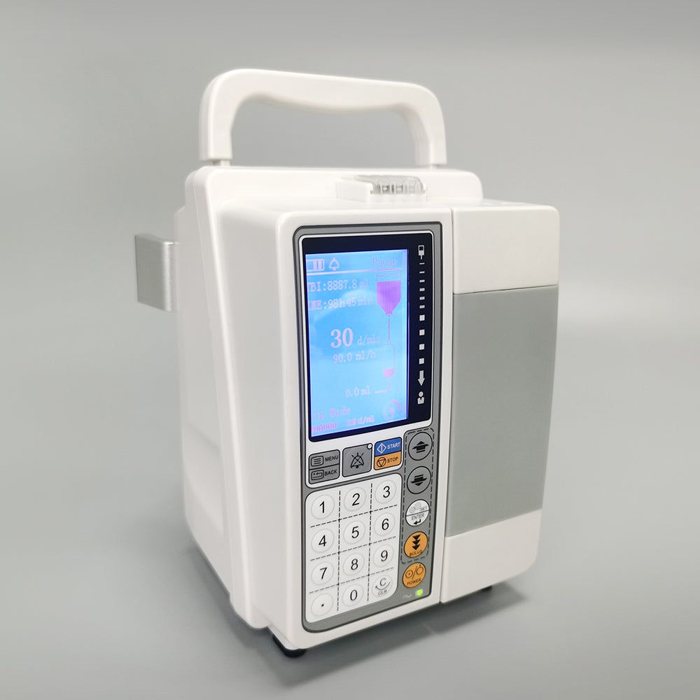 Medical Portable Infusion Pump LCD Display Automatic Volumetric IV Fluid Infusion Pump #