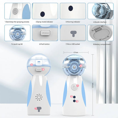 Medical Mesh Nebulizer Asthma Inhaler Portable Ultrasonic Nebuliser #