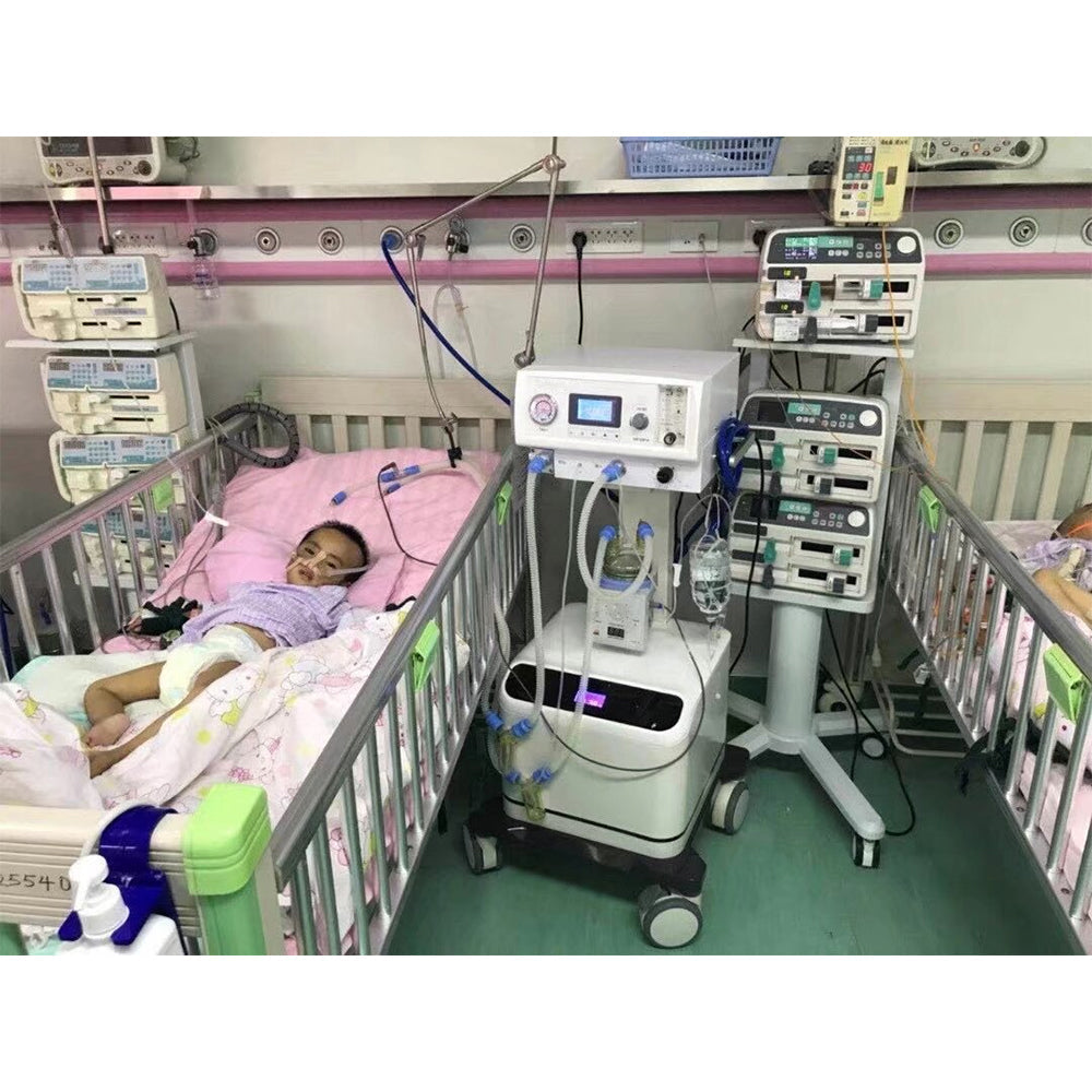 Medical Infant Equipment Neonatal CPAP System Mobile Breathing Machine #