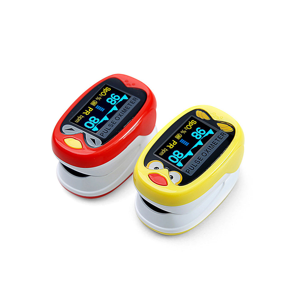 Children Fingertip Pulse Oximeter Blood Oxygen Saturation Monitor #
