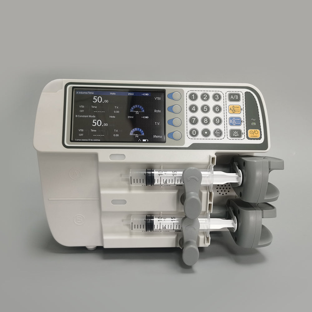 Dual Channel Syringe Pump Automatic Electric ICU Syringe Pump #