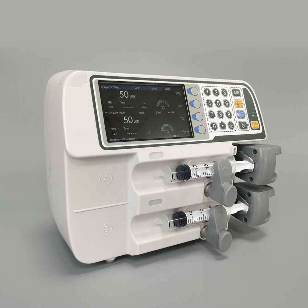 Dual Channel Syringe Pump Automatic Electric ICU Syringe Pump #