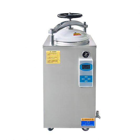 Autoclave Vertical Sterilization Machine Hand Wheel Type Vertical Pressure Steam Sterilizer #