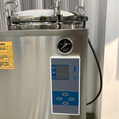 Autoclave Vertical Sterilization Machine Hand Wheel Type Vertical Pressure Steam Sterilizer #