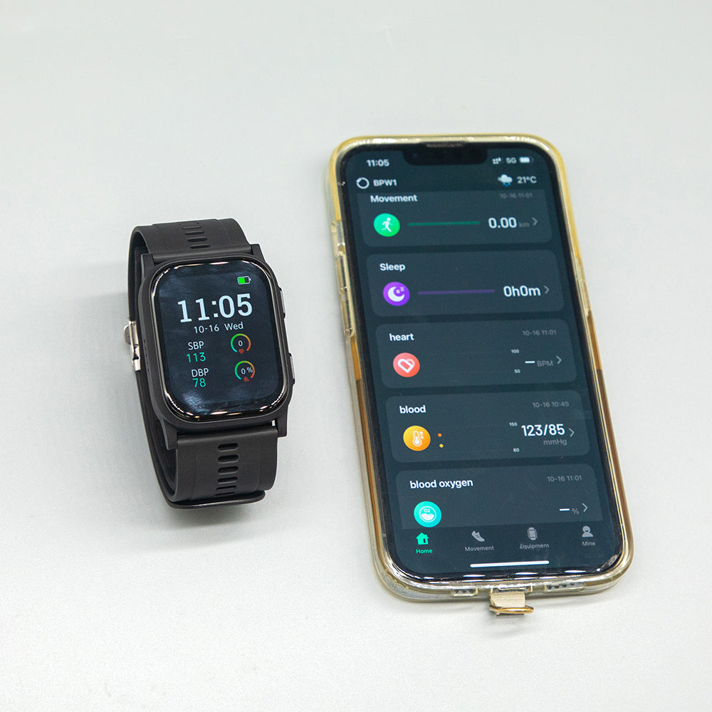 BP Smartwatch Fully Automatic Wrist Electronic Sphygmomanometer Blood Pressure Smartwatch #