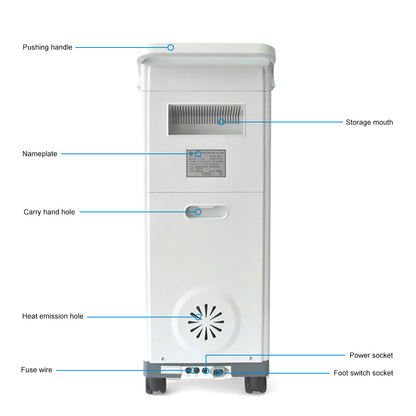 Portable Phlegm Aspirator Diaphragm Type High Vacuum Phlegm Suction Device #