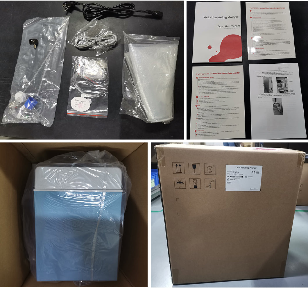 Hematology Analyzer Auto 3 Parts Blood Cell Counter #