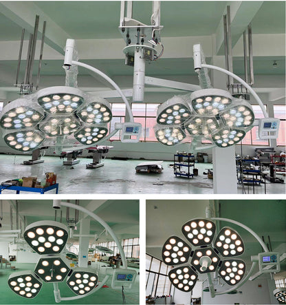 Surgical Light Hospital Medical Celling Mounted Flower Shadowless Operating Lamp #