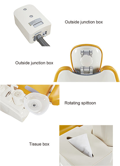 In Stock Dental Chair Hospital Clinic Dental Colorful Soft Dentist Chair #