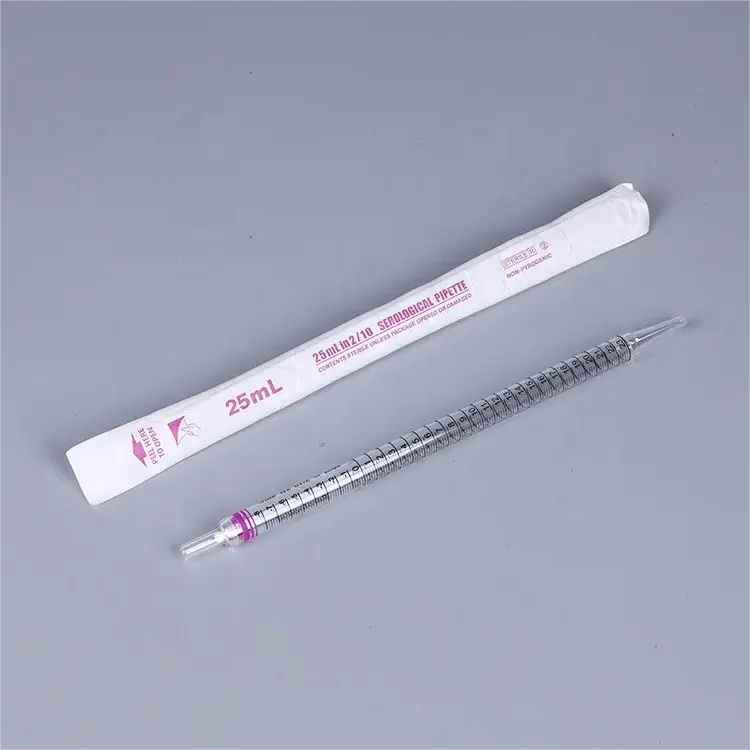 Lab Consumable Disposable Sterile Polystyrene GPPS 2ml 10ML Serological Pipettes #