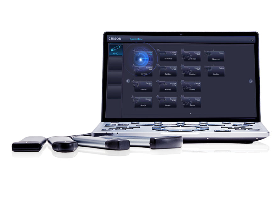 Portable Veterinary Color Doppler Ultrasound System SonoAir 70 VET #