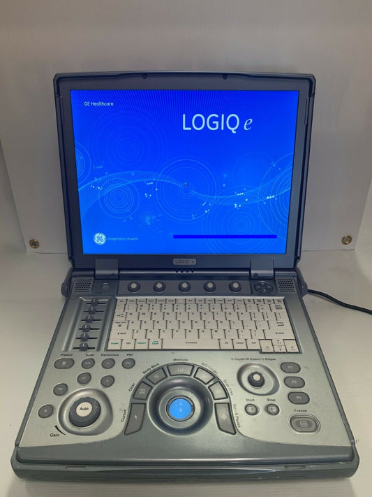 GE Logiq E Color Ultrasound Scanner, 3 probes Cardiac,Linear, convex  2011 #