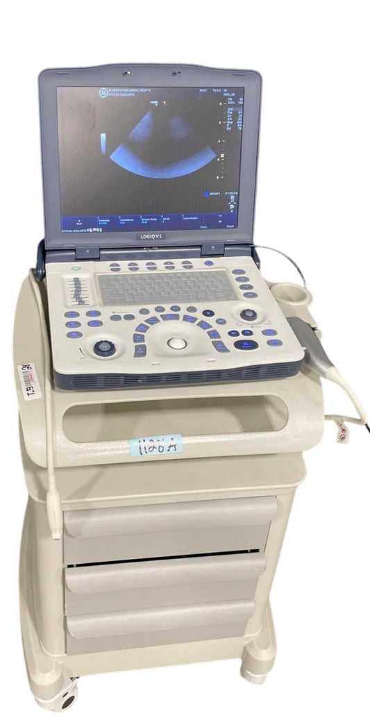 GE LOGIQ V1 VETERINARY ULTRASOUND MAHCINE TO INCLUDE 1 PROBE (8CRS) -2018 #