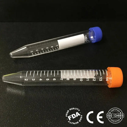 10ml 15ml Conical Centrifuge Tube With clear Black Graduation #