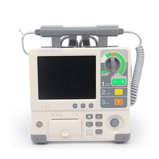 Defibrillator ECG ETCO2 Biphasic Emergency Heart Pacemaker Cardiac Defibrillator Monitor #