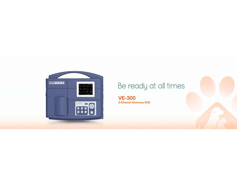 VE-300 3-Channel Veterinary ECG
