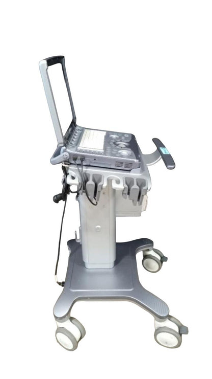GE Logiq E portable ultrasound with 8L-RS probe MSK/Vascular on the cart #