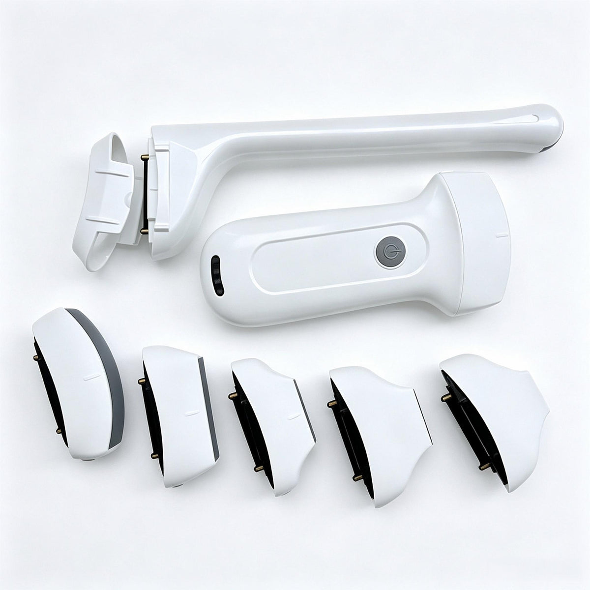 Global Healthcare Medical interchangeable-probe handheld wireless Doppler ultrasound scanner with magnetic probe connection for point-of-care imaging