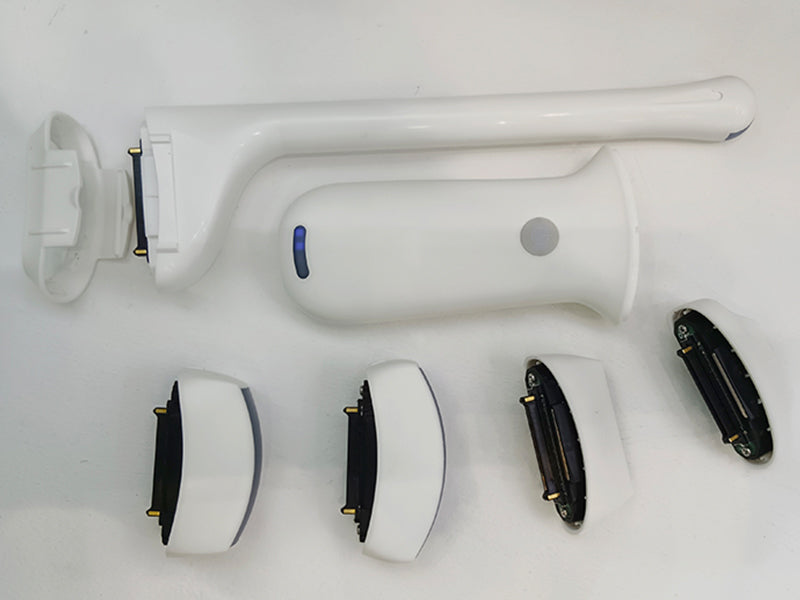 Global Healthcare Medical interchangeable-probe handheld wireless Doppler ultrasound scanner with magnetic probe connection for point-of-care imaging