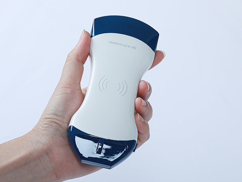 Global Healthcare Medical 2-in-1 palm doppler ultrasound scanner with convex and linear probes for point-of-care imaging