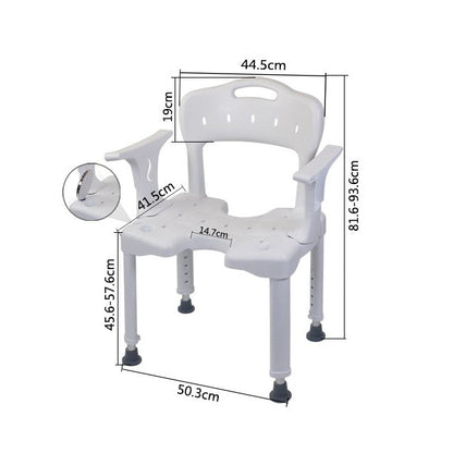 Bedside Commode Toilet Chair Disabled Bathroom Bath Chair Disabled Shower Chair #