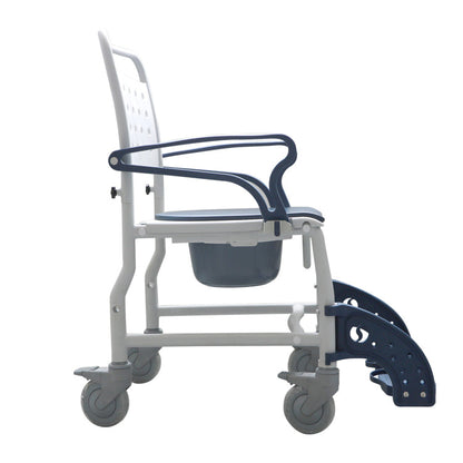 Commode Wheelchair Multifunctional Shower Toilet Bath Chair #