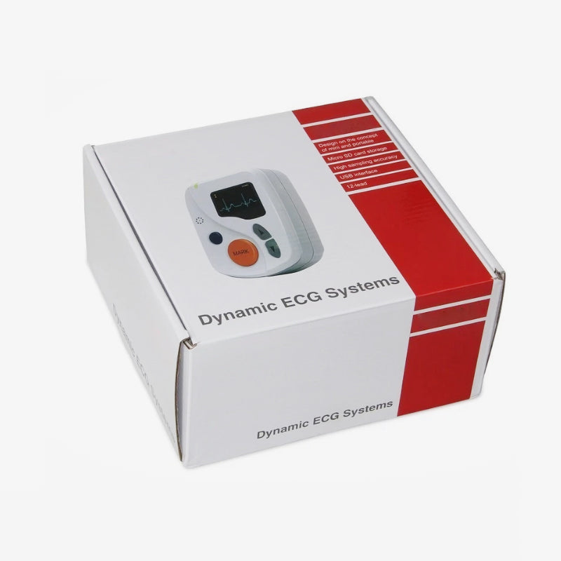 Portable ECG Dynamic Electrocardiogram 24 Hours ECG System Holter ECG #