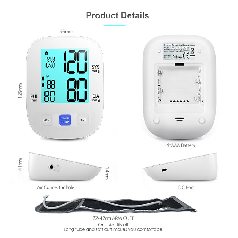 Arm Sphygmomanometer Automatic Blood Pressure Monitor #