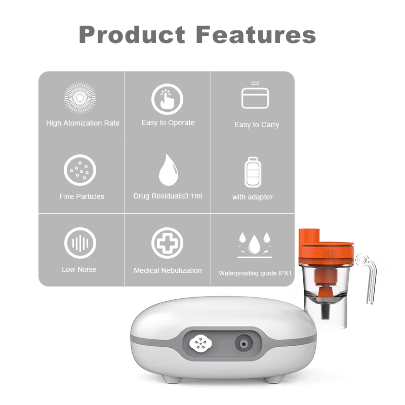 Medical Air Compression Nebulizer Handheld Household Inhalation Nebulizer #