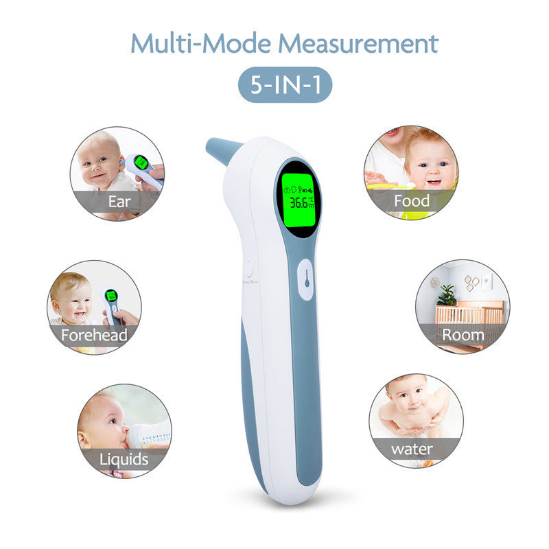 Baby Digital Forehead Ear Infrared Thermometer for Body Temperature #