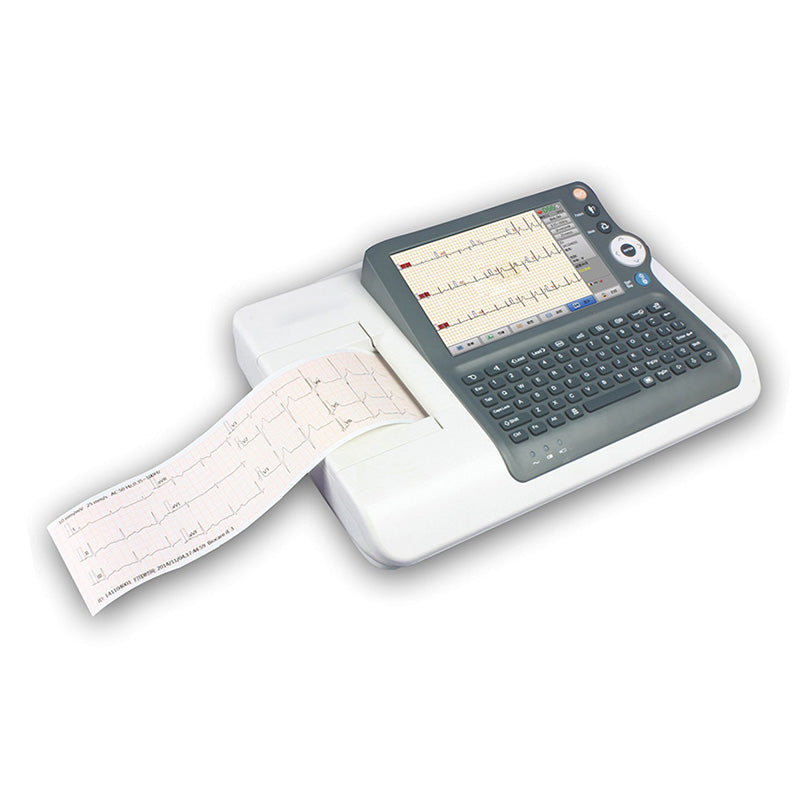 ECG 3 Channel Digital Hospital Electrocardiograph EKG Machine #
