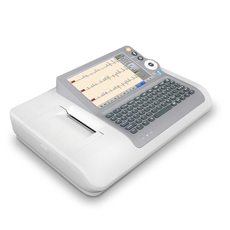 ECG 3 Channel Digital Hospital Electrocardiograph EKG Machine #