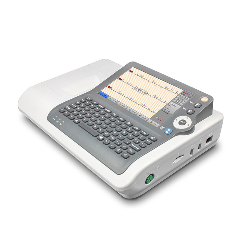 ECG 3 Channel Digital Hospital Electrocardiograph EKG Machine #
