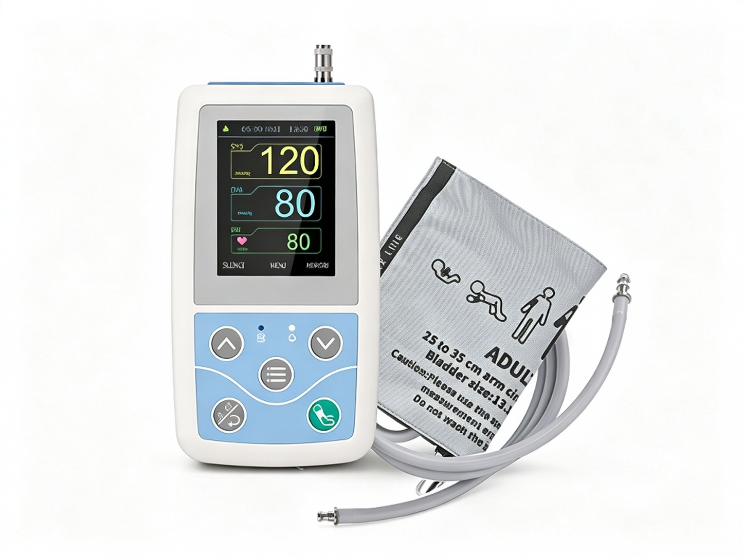 GHM-ABPM50 Ambulatory Blood Pressure Monitor | 24‑Hour NIBP Holter with PC Software #