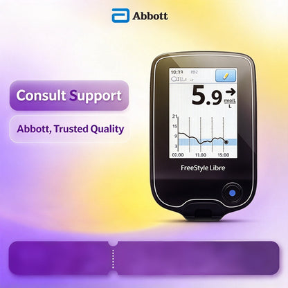 Abbott FreeStyle Libre 1 Home Use Continuous Glucose Monitor, Continuous Blood Glucose Tester, 1 Box of Blood Glucose Meter