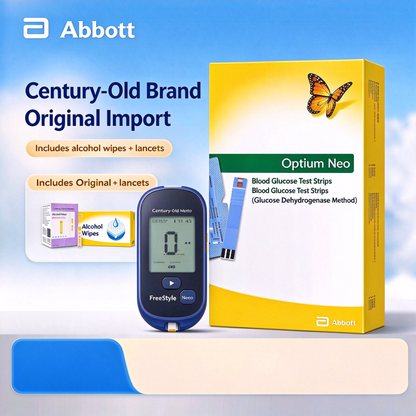 Abbott Home Blood Glucose Test Strips, No Coding Required (50 Strips and Lancets), Compatible with Libre